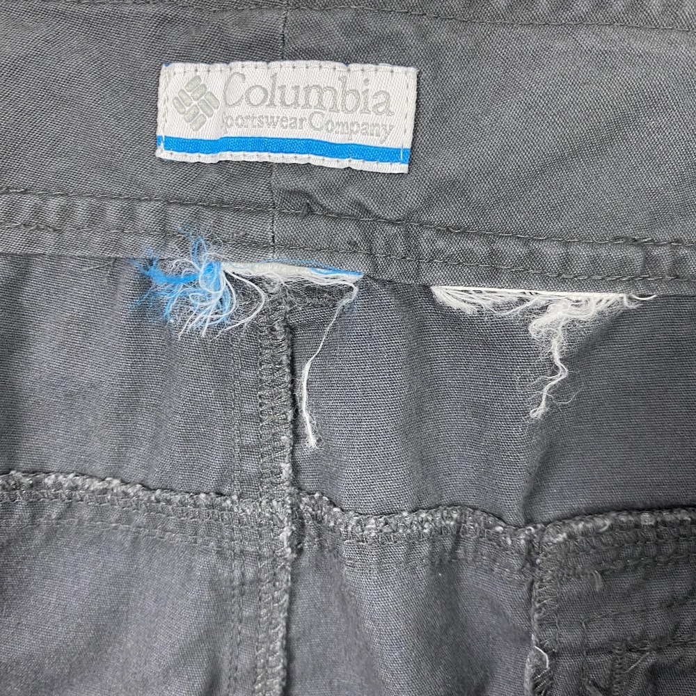 Columbia Capri Pants Womens 10 Gray Cropped Casual Outdoors Pockets Lightweight - Picture 8 of 11